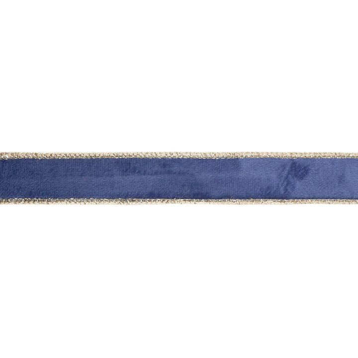 blue velvet ribbon