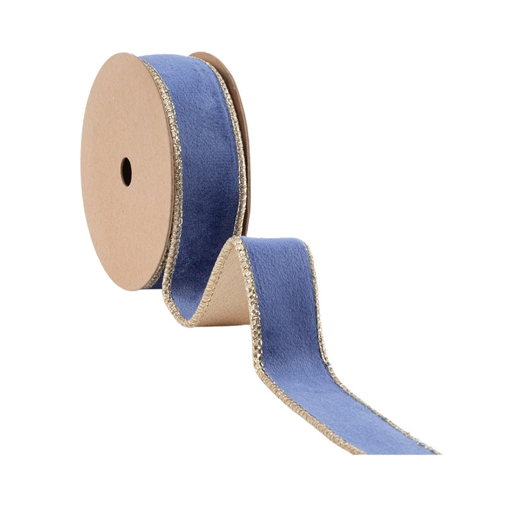 blue velvet ribbon