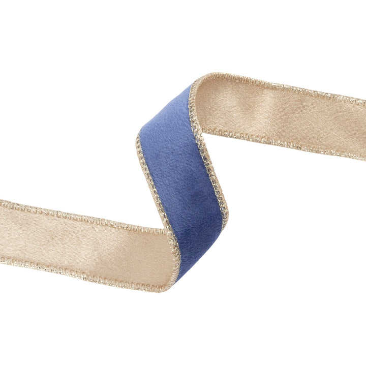 blue velvet ribbon