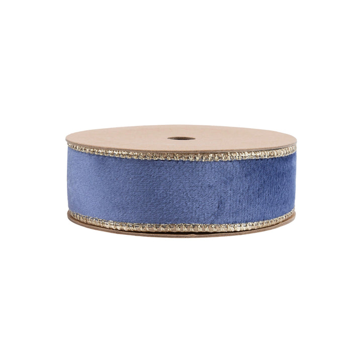 blue velvet ribbon