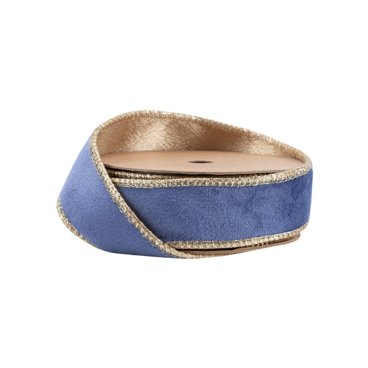 blue velvet ribbon