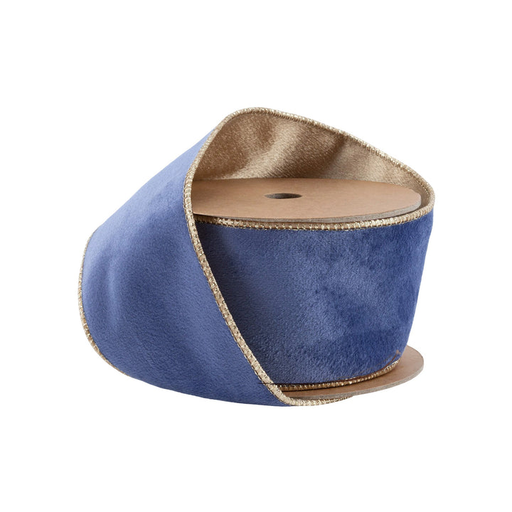 blue velvet ribbon