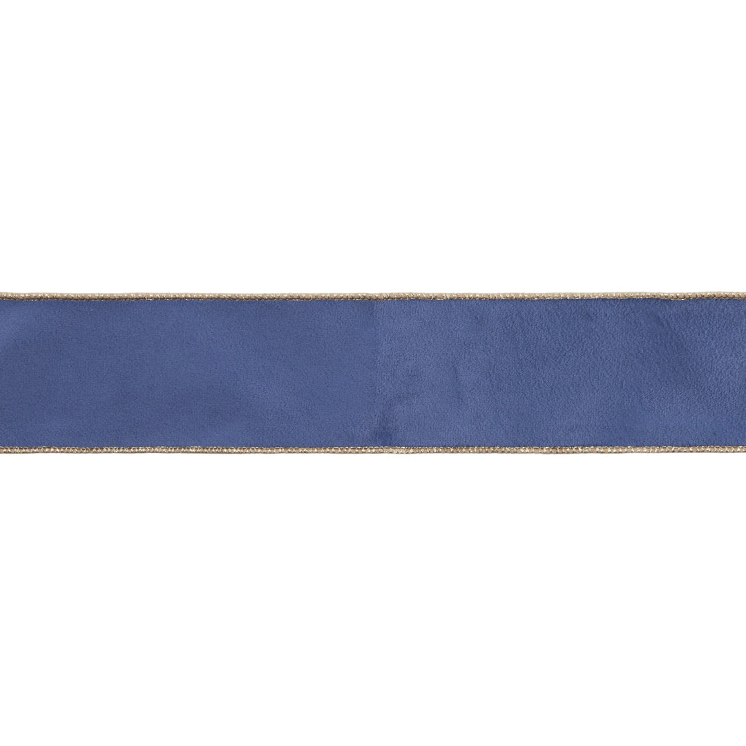 blue velvet ribbon