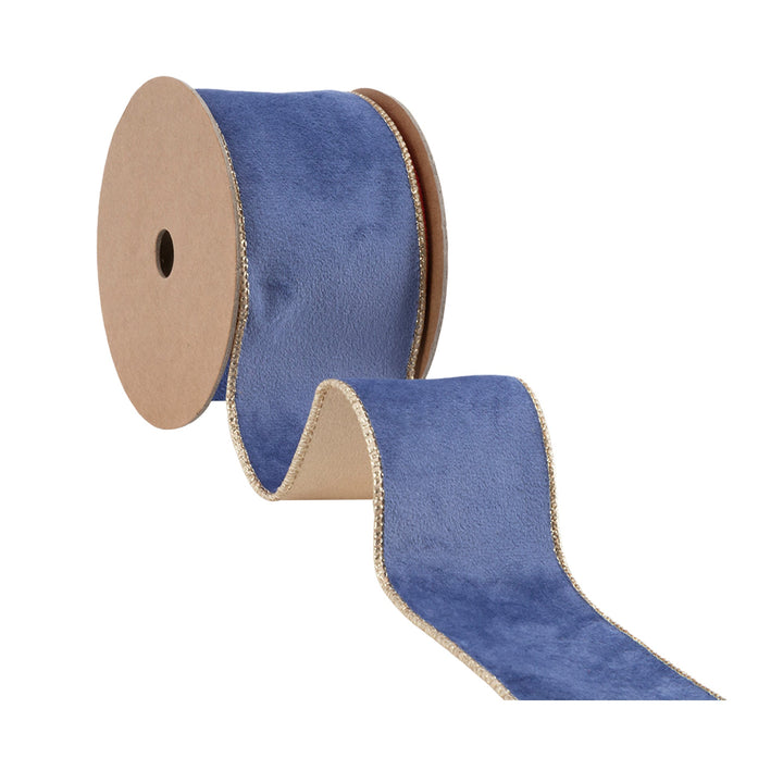blue velvet ribbon