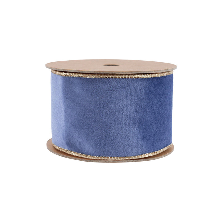 blue velvet ribbon