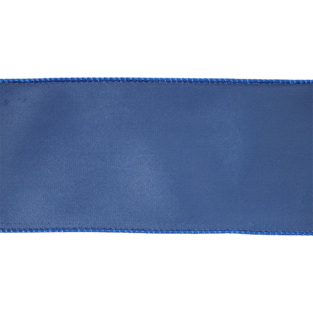 blue velvet ribbon