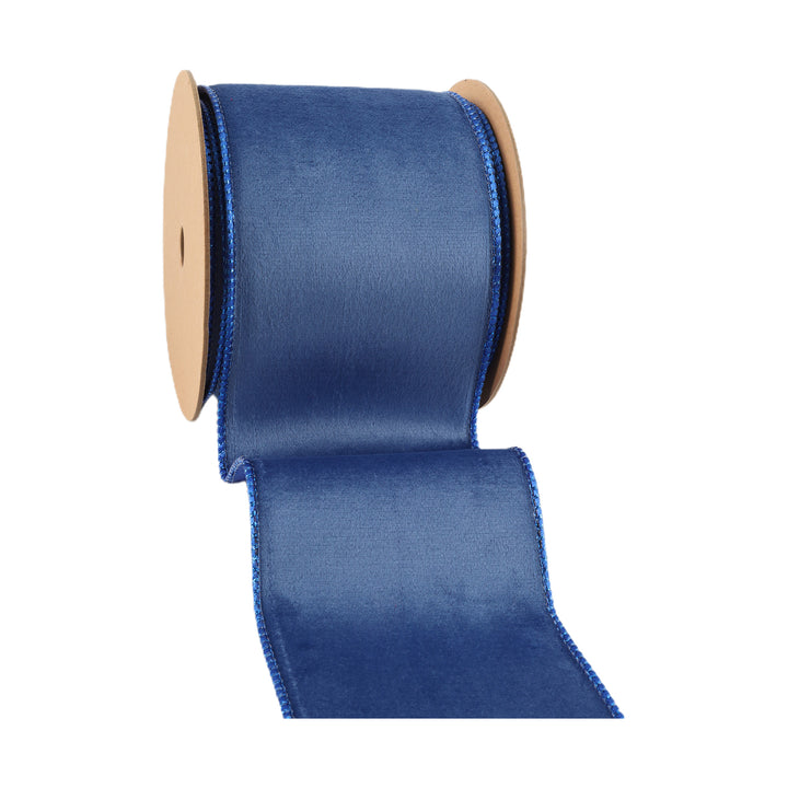 blue velvet ribbon