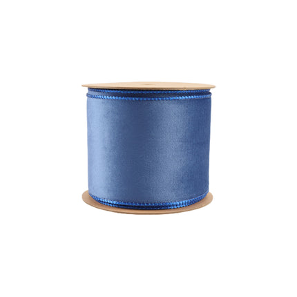 blue velvet ribbon