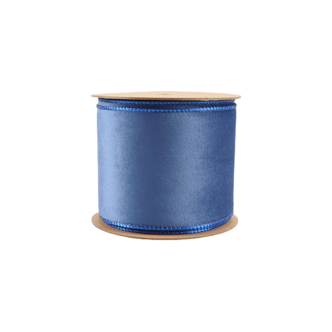 blue velvet ribbon