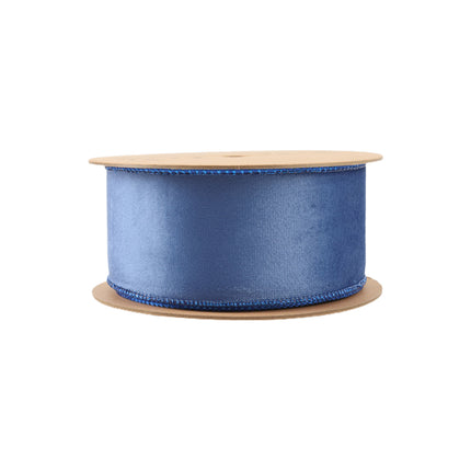 blue velvet ribbon
