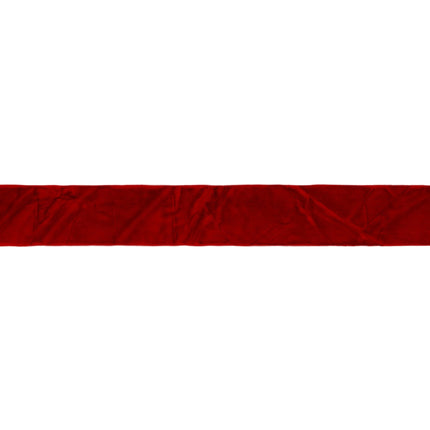 1" Crushed Velvet | Red | 10 Yard Roll LA Ribbons Wholesale