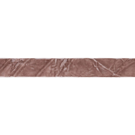 1" Crushed Velvet | Champagne | 10 Yard Roll LA Ribbons Wholesale