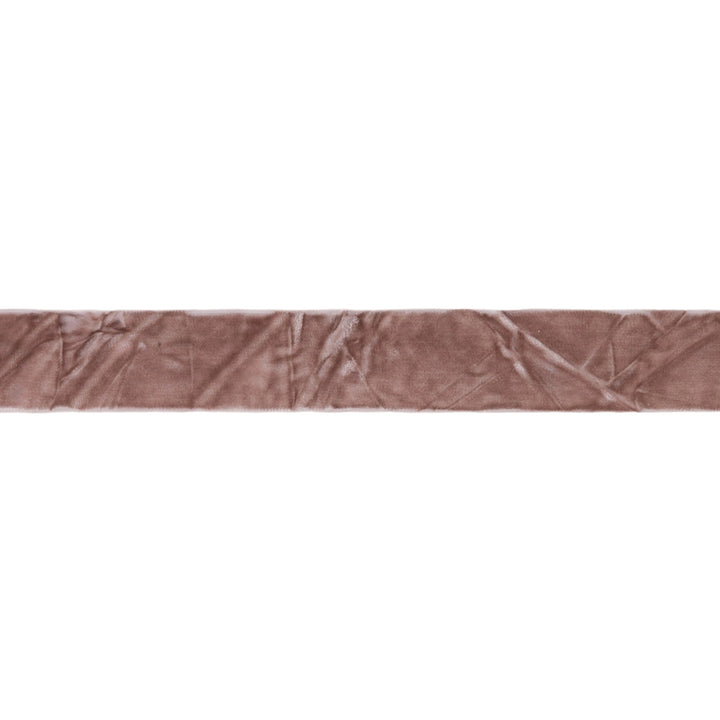1" Crushed Velvet | Champagne | 10 Yard Roll