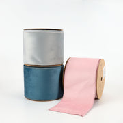 4" Reversible Classic Velvet/Shimmer Wired Ribbon | Quartz Pink/Quartz Pink | 10 Yard Roll