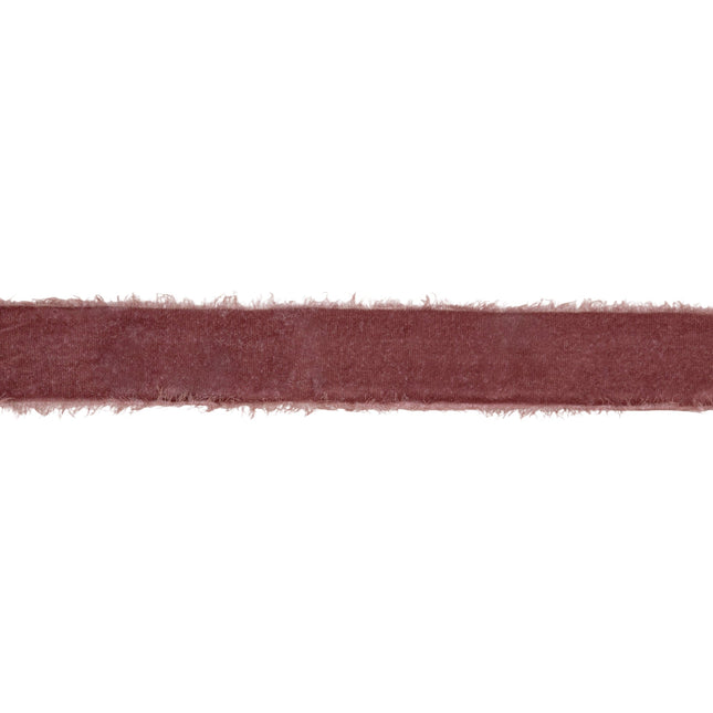 1 1/2" Frayed Velvet | Lavender | 5 Yard Roll LaRibbons and Crafts