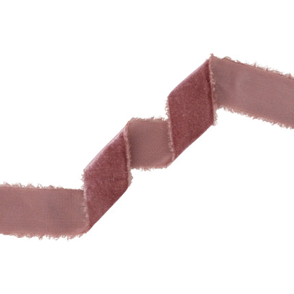 1 1/2" Frayed Velvet | Lavender | 5 Yard Roll LaRibbons and Crafts