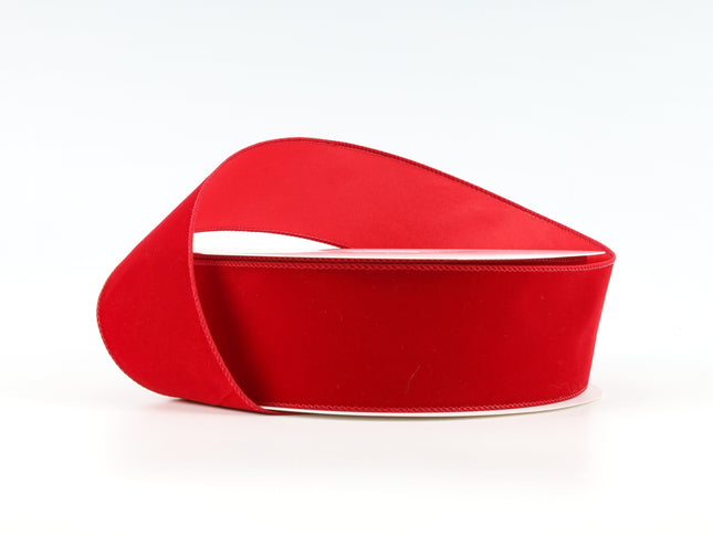 2 1/2" Value Velvet Ribbon | Red Wine | 50 Yard Roll LaRibbons and Crafts