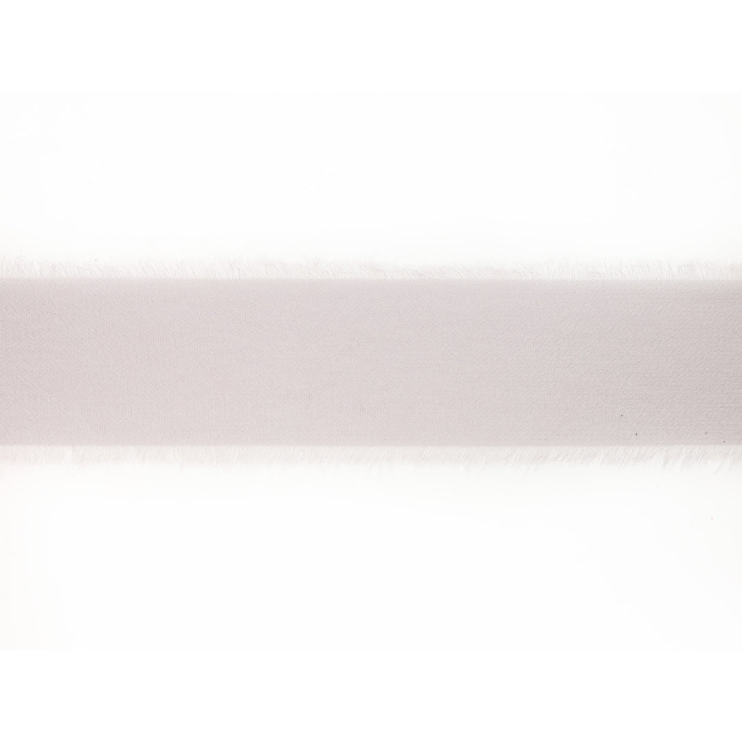 1 1/2" Frayed Edge Chiffon Ribbon | Silver | 10 Yard Roll