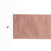 4" Reversible Shimmer/Lurex Wired Ribbon | Rose Gold/Rose Gold | 10 Yard Roll