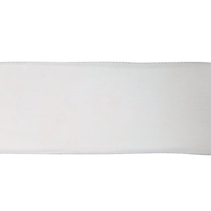 2 1/2" Wired Sheer Ribbon | White | 50 Yard Roll LaRibbons and Crafts