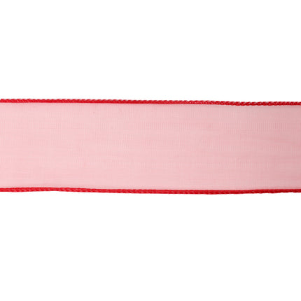 1 1/2" Wired Sheer Ribbon | Red | 50 Yard Roll LaRibbons and Crafts