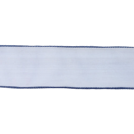 1 1/2" Wired Sheer Ribbon | Navy | 50 Yard Roll LaRibbons and Crafts