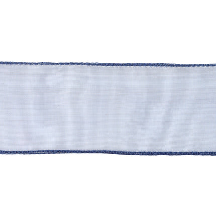 2 1/2" Wired Sheer Ribbon | Navy | 50 Yard Roll LaRibbons and Crafts