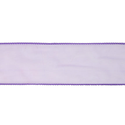 1 1/2" Wired Sheer Ribbon | Lavender | 50 Yard Roll LaRibbons and Crafts