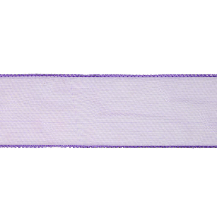 1 1/2" Wired Sheer Ribbon | Lavender | 50 Yard Roll