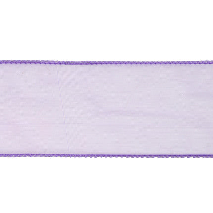 2 1/2" Wired Sheer Ribbon | Lavender | 50 Yard Roll LaRibbons and Crafts