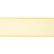 1 1/2" Wired Sheer Ribbon | Yellow | 50 Yard Roll
