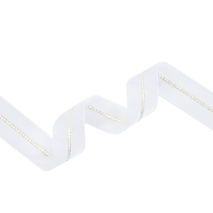 7/8" Sheer Wedding Ribbon | White | 20 Yard Roll