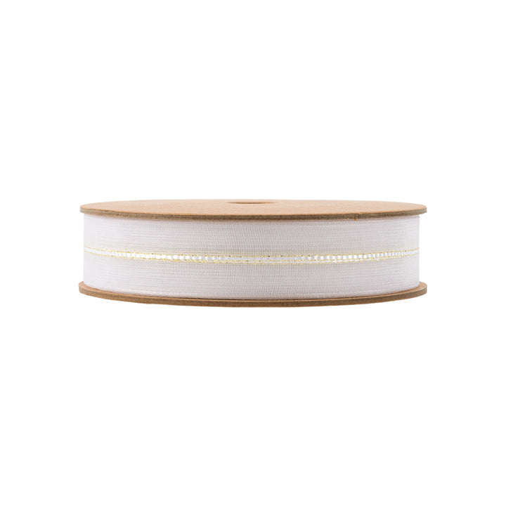 7/8" Sheer Wedding Ribbon | White | 20 Yard Roll