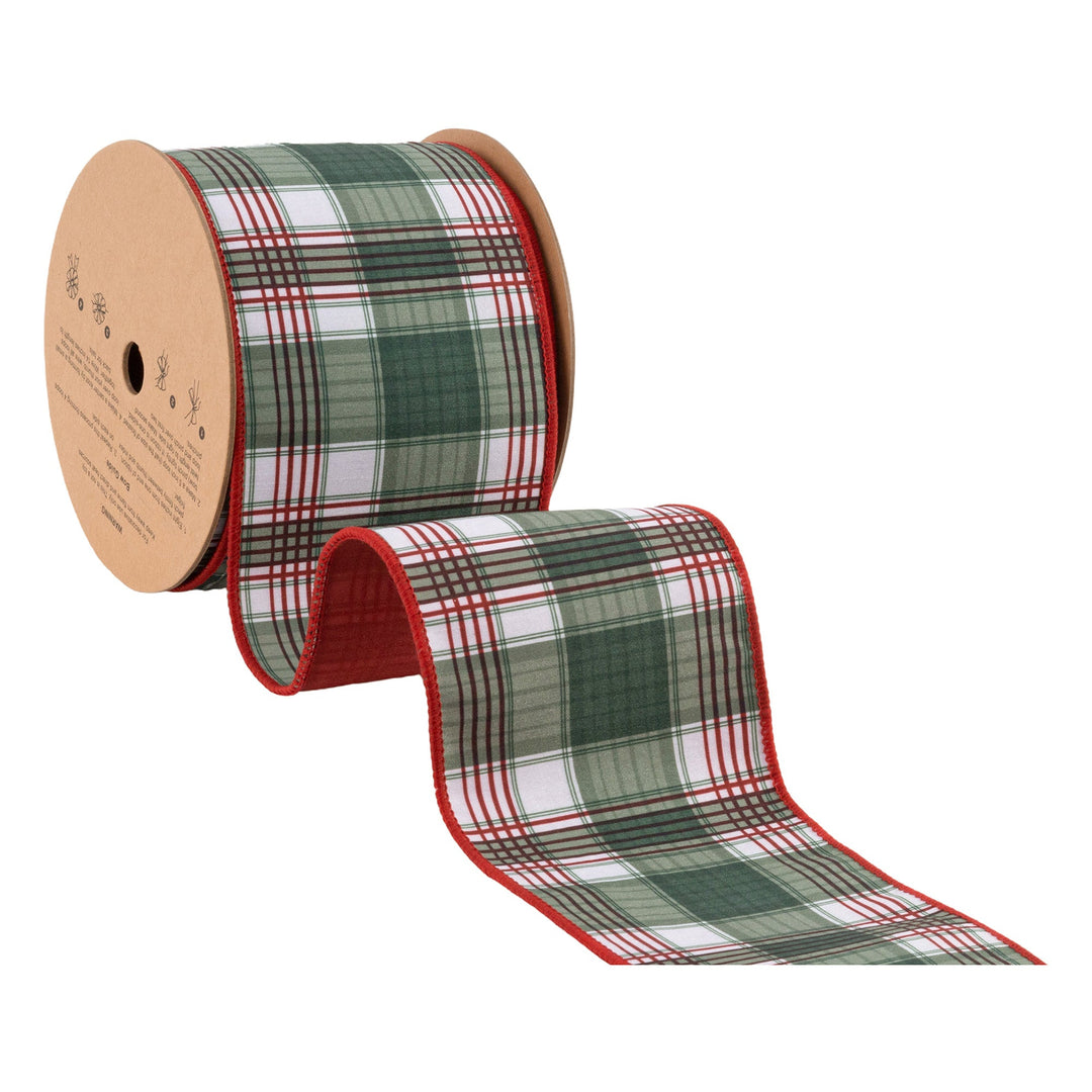 plaid christmas ribbon