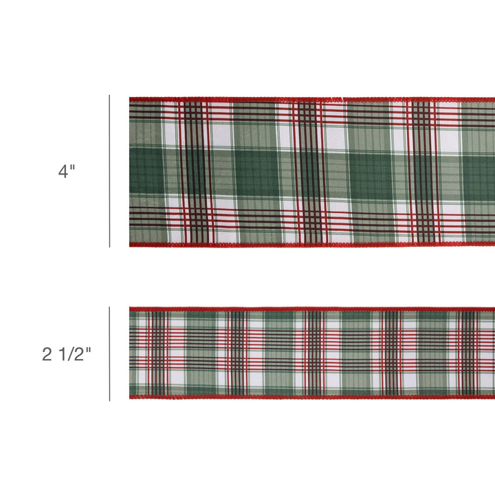 plaid christmas ribbon