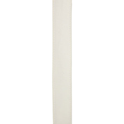 1" Wired Dupioni Ribbon | 10 Yards | Antique White LaRibbons and Crafts