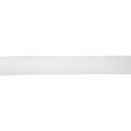 1" Wired Dupioni Ribbon | 10 Yards | White LaRibbons and Crafts