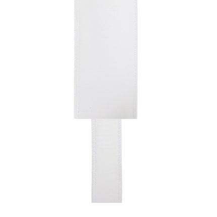 1" Wired Dupioni Ribbon | 10 Yards | White LaRibbons and Crafts