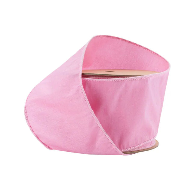 4" Wired Dupioni Ribbon | Pink | 10 Yard Roll LaRibbons and Crafts