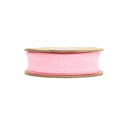  Wired Dupioni Ribbon: Full pink roll – ample for Valentine’s projects