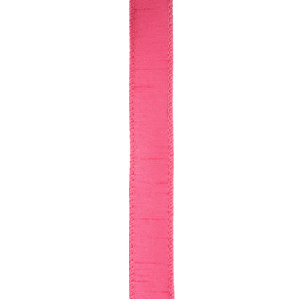1" Wired Dupioni Ribbon | 10 Yards | Hot Pink LaRibbons and Crafts