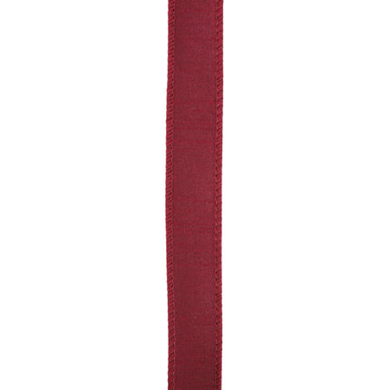 1" Wired Dupioni Ribbon | 10 Yards | Wine LaRibbons and Crafts