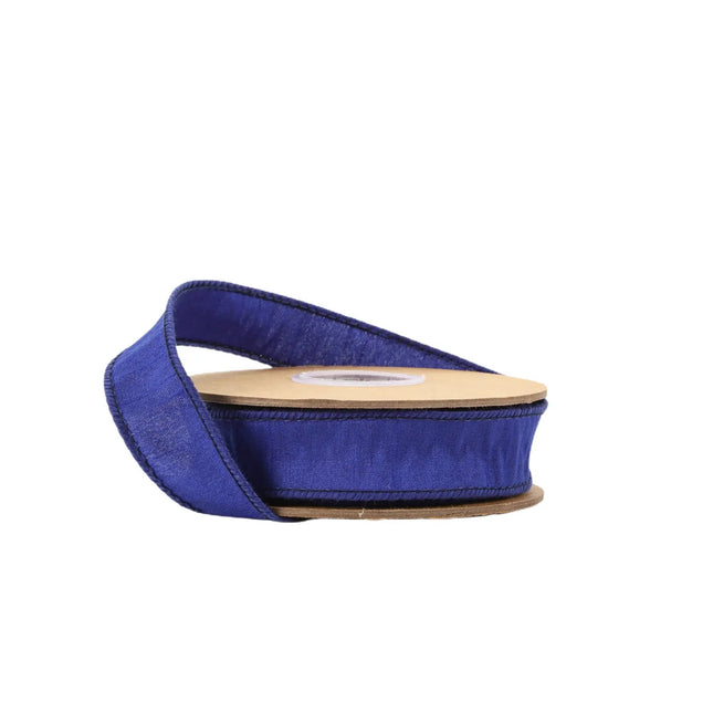 1" Wired Dupioni Ribbon | 10 Yards | Royal LaRibbons and Crafts