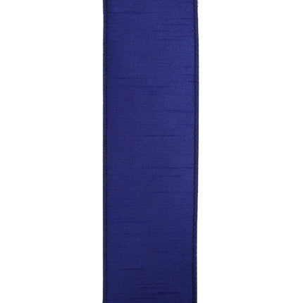 2 1/2" Wired Dupioni Ribbon | 10 Yards | Royal LaRibbons and Crafts