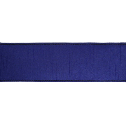 Glittered Stripes and Grosgrain Ribbon with Soccer Ball Pattern Assorted with Royal Blue Dupioni |4 Rolls |55 Yards