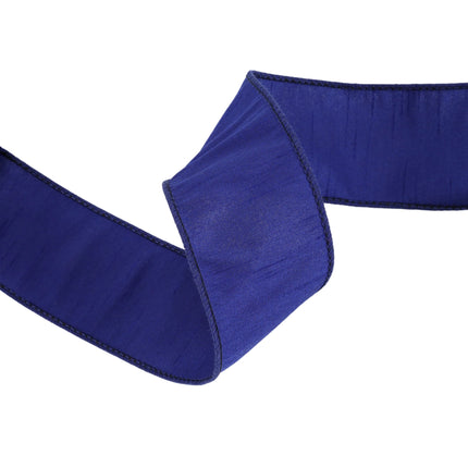 Glittered Stripes and Grosgrain Ribbon with Soccer Ball Pattern Assorted with Royal Blue Dupioni |4 Rolls |55 Yards