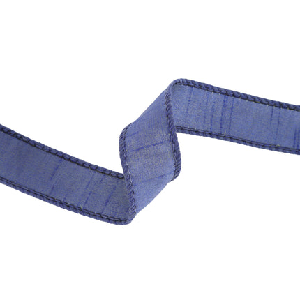 1" Wired Dupioni Ribbon | 10 Yards | Navel LaRibbons and Crafts