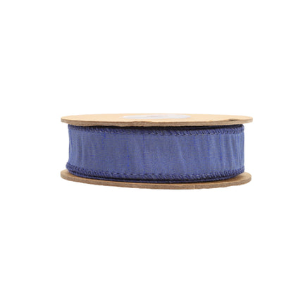 1" Wired Dupioni Ribbon | 10 Yards | Navel LaRibbons and Crafts