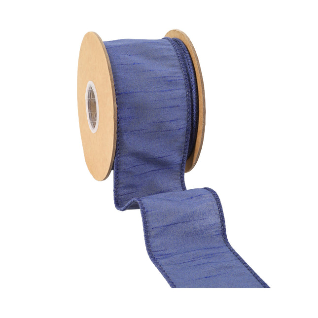 2 1/2" Wired Dupioni Ribbon | 10 Yards | Navel LaRibbons and Crafts