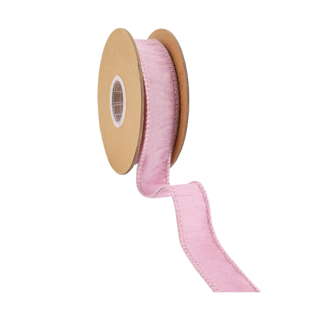 1" Wired Dupioni Ribbon | 10 Yards | Lt Purple LaRibbons and Crafts